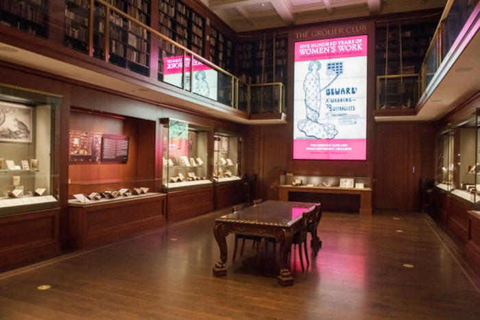 Womens Work exhibition at the Grolier Club