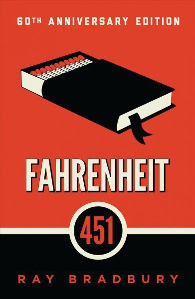 Fahrenheit 451 Book Cover by Ray Bradbury