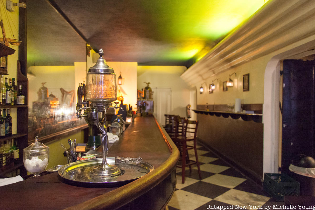 The horseshoe bar 80 St. Marks with absinthe fountain