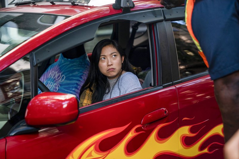 Awkwafina is Nora from Queens in her car