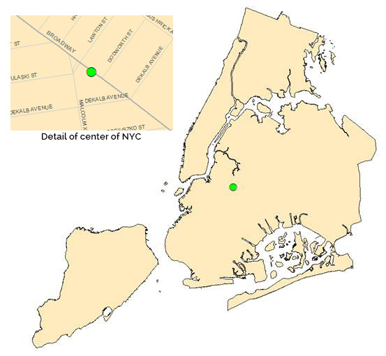 Map of Center of NYC from Department of City Planning