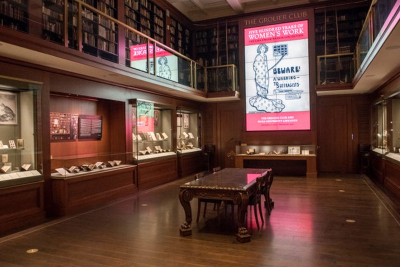 Womens Work exhibition at the Grolier Club