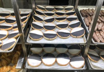 Black and white cookies at Zaro Family Bakery
