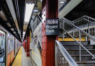 Kobe Bryant tribute in Bryant Park Subway