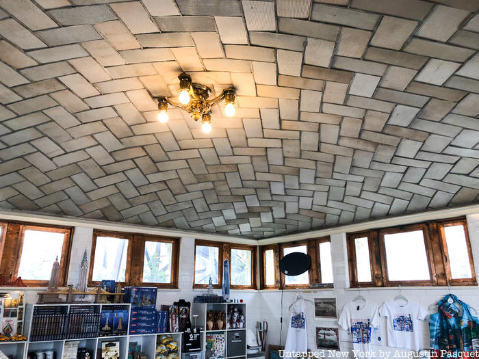 Inside the Roosevelt Island visitor center