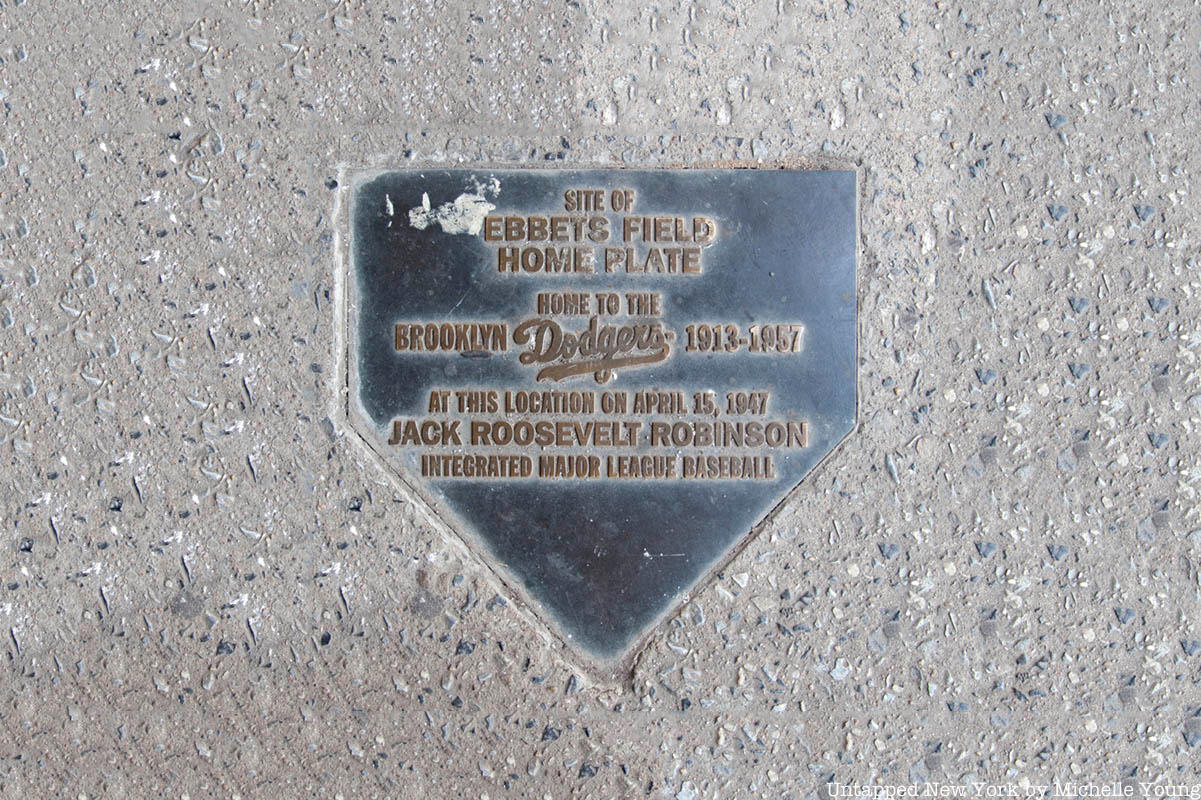 Ebbets Field Home Plate Plaque