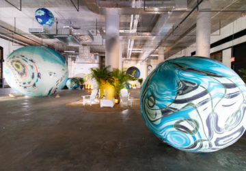 The immersive art installation Vacation Planet at 25 Kent