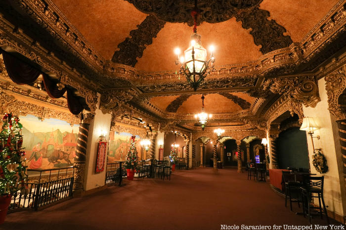 The mezzanine level of the St. George Theater