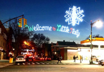 Welcome to Little Italy sign in the Bronx