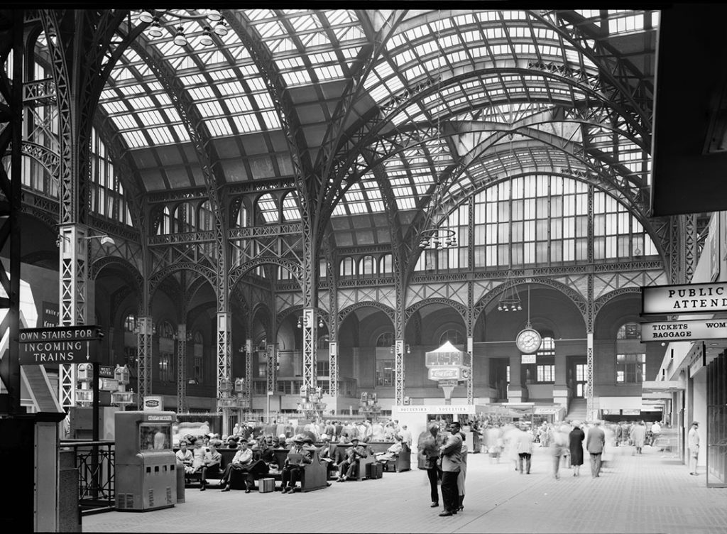 Penn Station interior historic photo