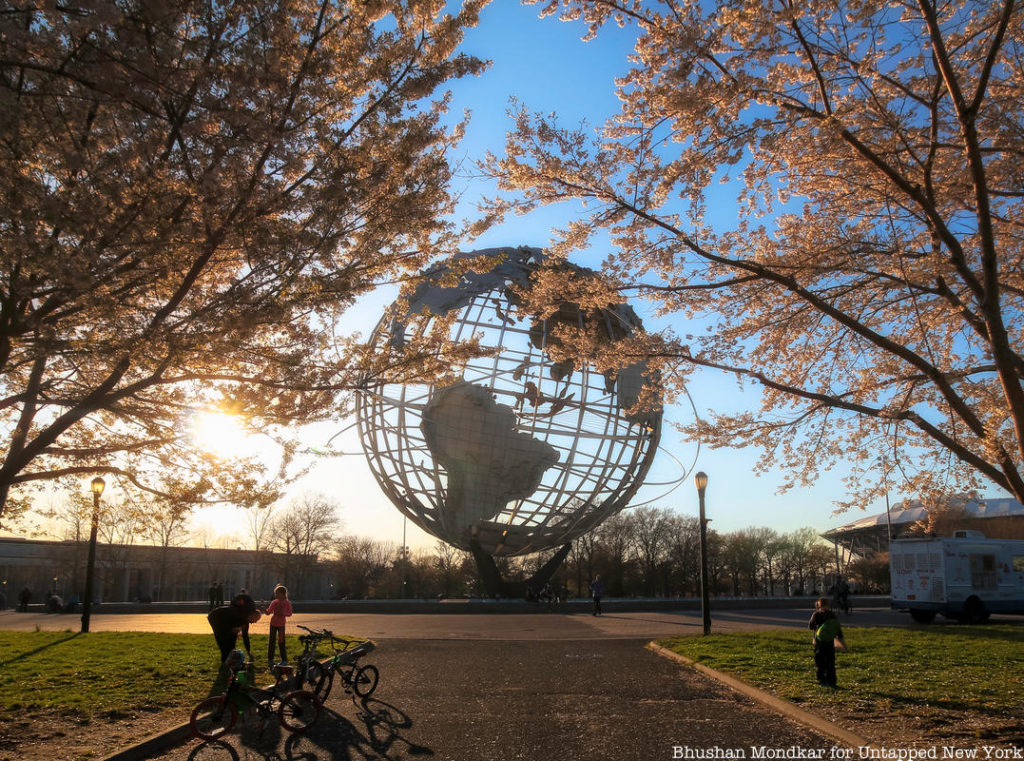 Unisphere in Flushing Meadows, one of the remnants of  the 1964 World's Fair in Queens 