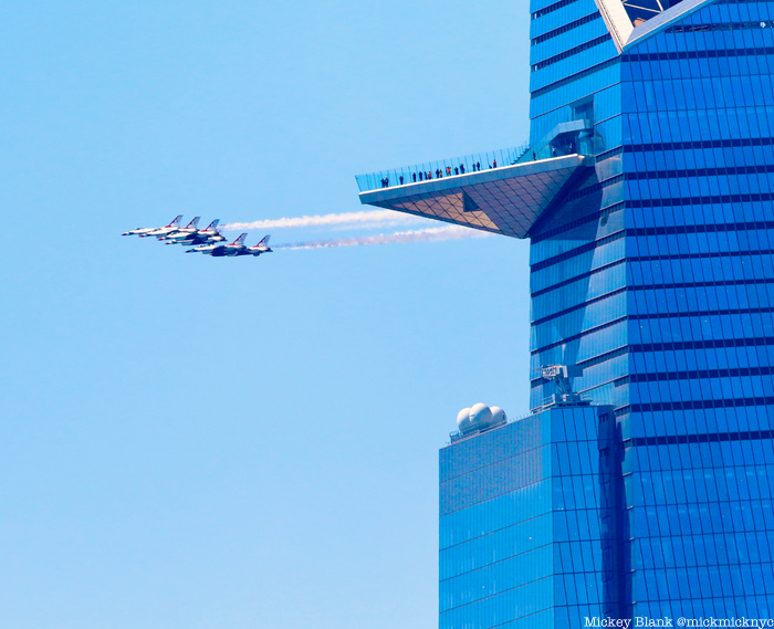 US Navy Blue Angels and US Air Force Thunderbolt air show in NYC
