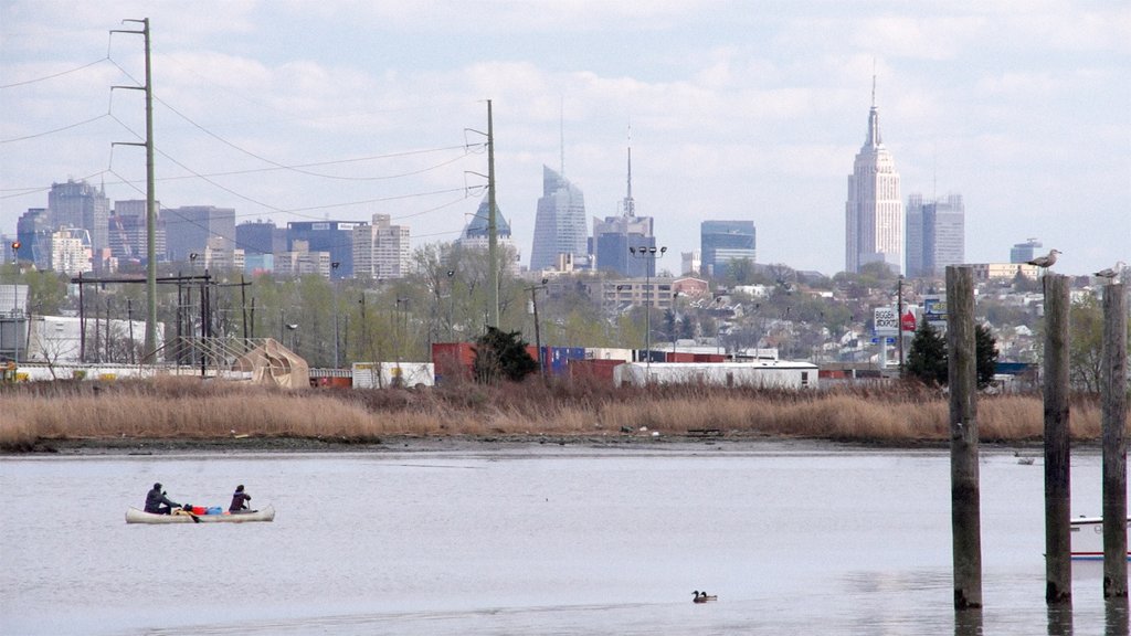 Back Water documentary canoeing with Manhattan skyline