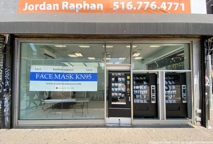Face Mask ATM storefront on Delancey Street