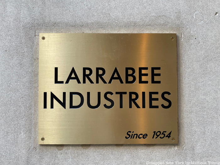 Larabee Industries plaque at 30 Broad Street