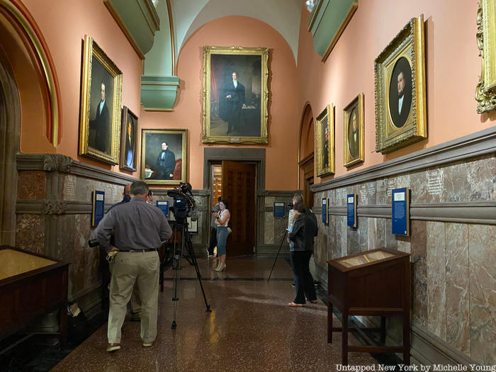 New York State Capitol hallway
