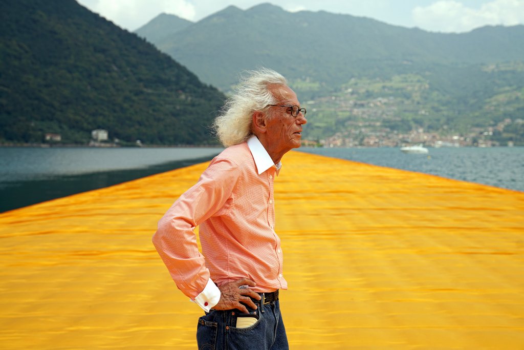 Christo at the Floating Piers