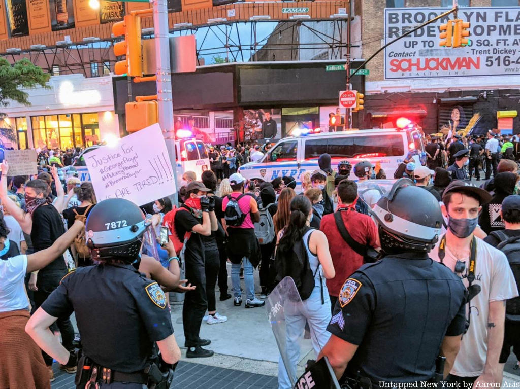 George Floyd Protests in Brooklyn Flatbush Avenue