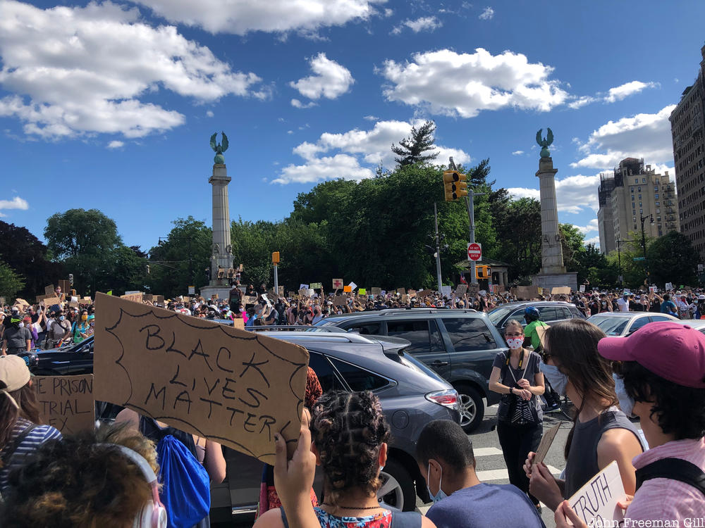 Grand Army Plaza protests