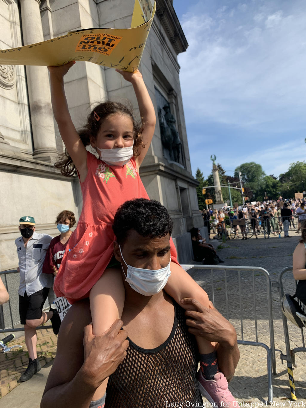 Child at Protest for George Floyd at Grand Army Plaza
