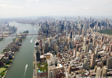 New York City skyline aerial