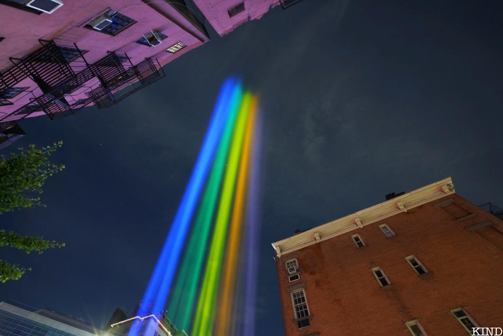 Stonewall Inn PRIDE Lighting installation