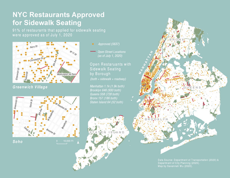 NYC restaurants with sidewalk seating