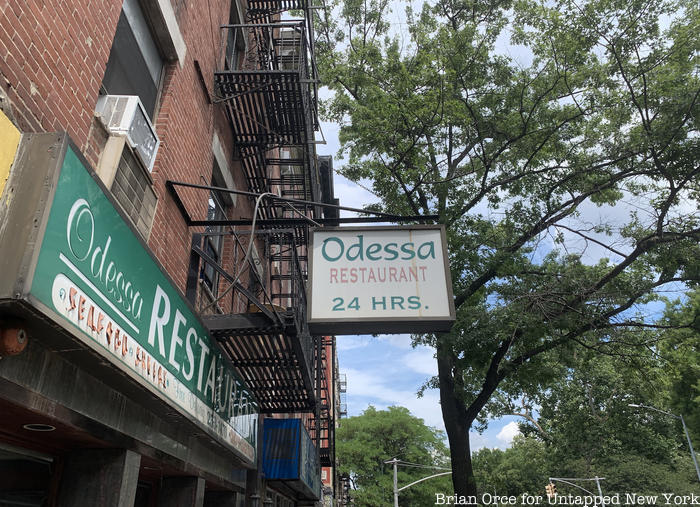 Odessa Diner Sign in East Village