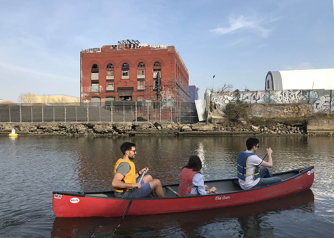 Gowanus Canal Sunset Canoe Tour