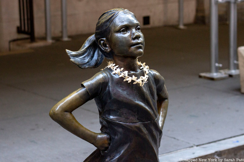 Fearless Girl with RBG Tribute
