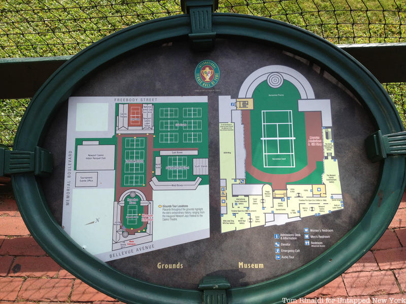 International Tennis Hall of Fame map