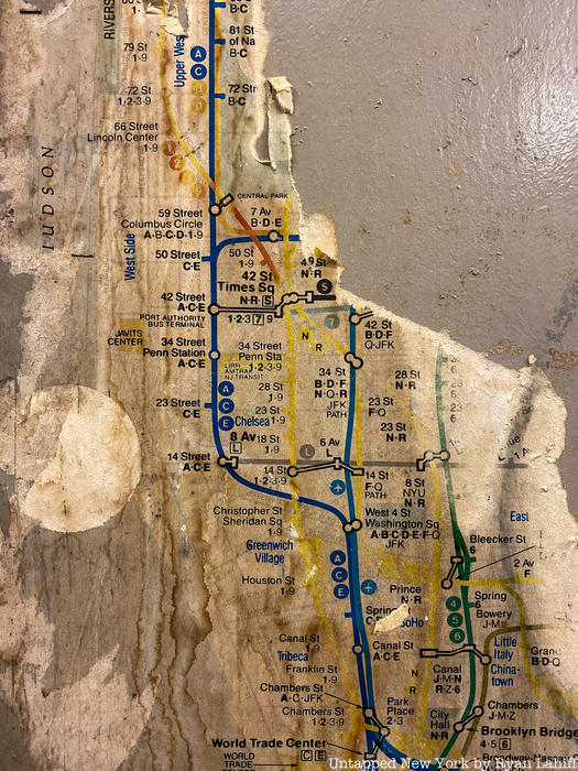 1989 vintage subway map
