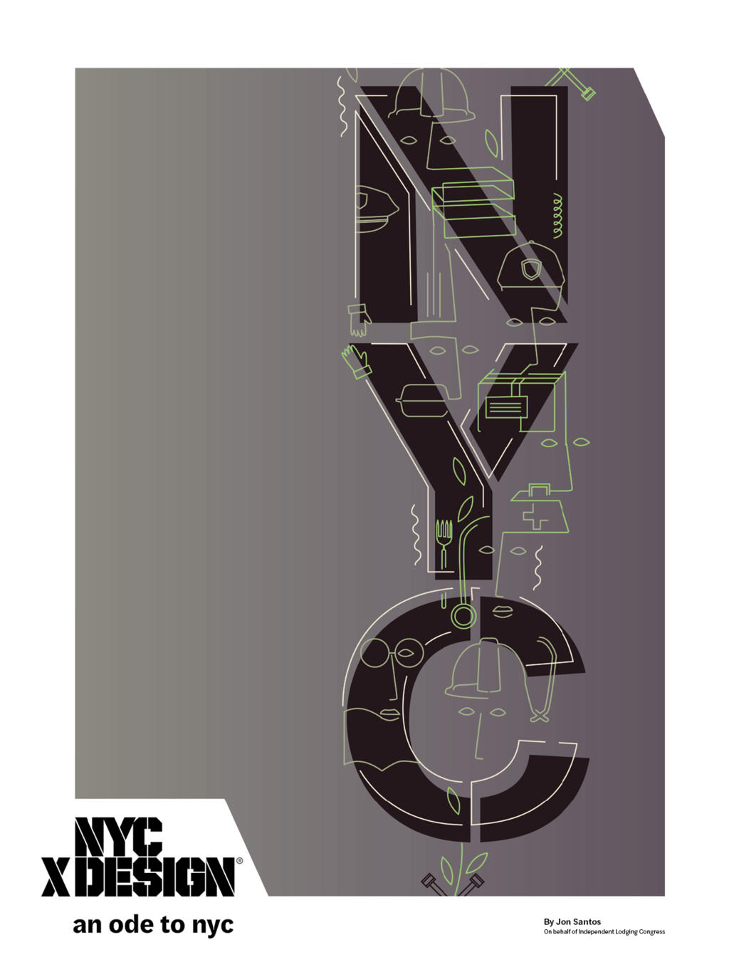 Jon Santos An Ode to NYC Poster