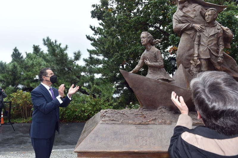 Governor Cuomo at Mother Cabrini Statue dedication