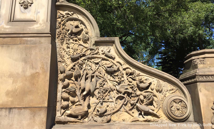 Carvings at Bethesda Terrace designed by Jacob Wrey Mould