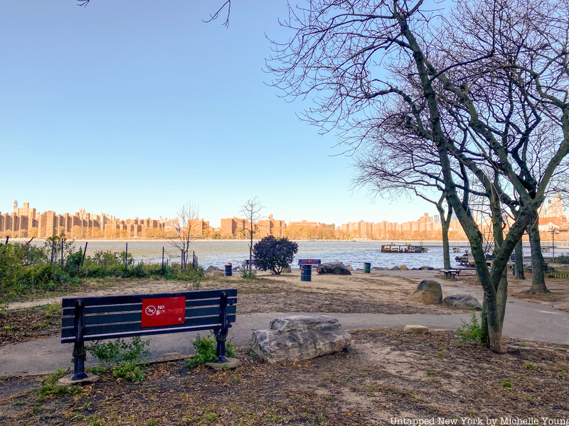 Grand Ferry Park in Brooklyn, former site of a Pfizer molasses plant