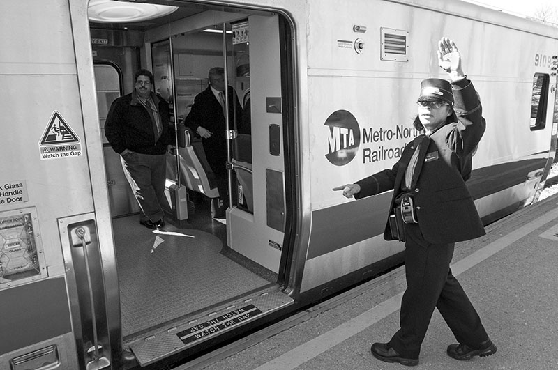 Metro North conductor