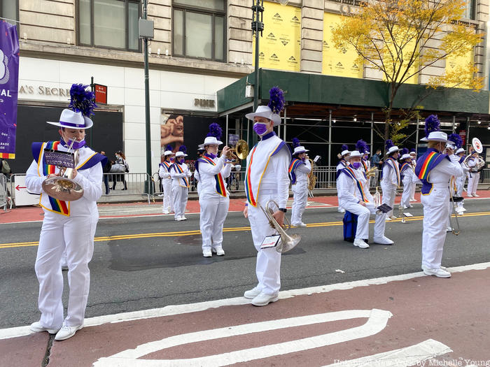 Macy's parade route preparations