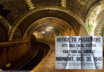 City Hall Station with Closure Notice