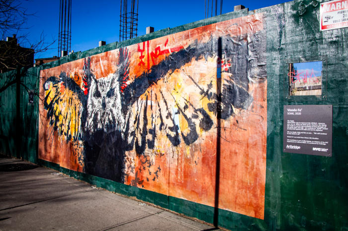 SOAR mural at Fulton Street in Brooklyn