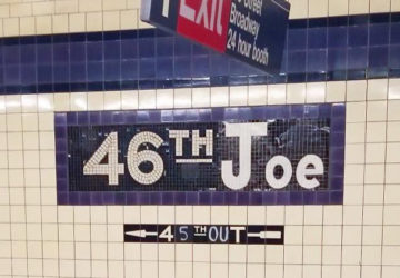 46th Street Joe Biden subway tribute