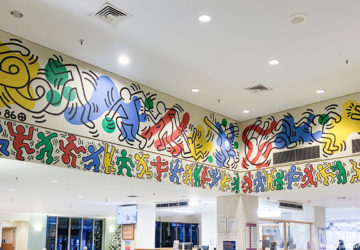 Keith Haring Mural in Woodhull Hospital