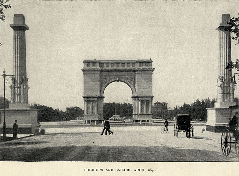 Soldiers' and Sailors' Memorial Arch in 1894