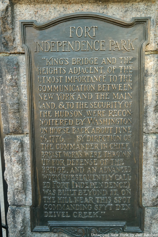 Fort Independence Playground Marker