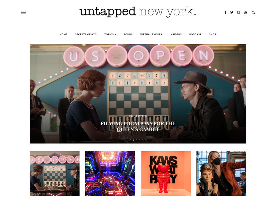 Untapped New York homepage