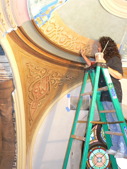 Eldridge Street Synagogue paint restoration