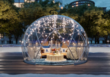 An igloo at Bryant Park