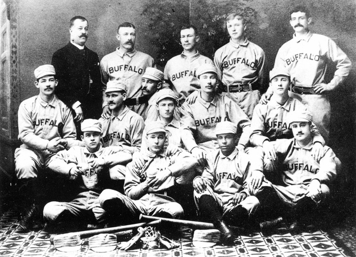 Frank Grant with the Buffalo Bison baseball team