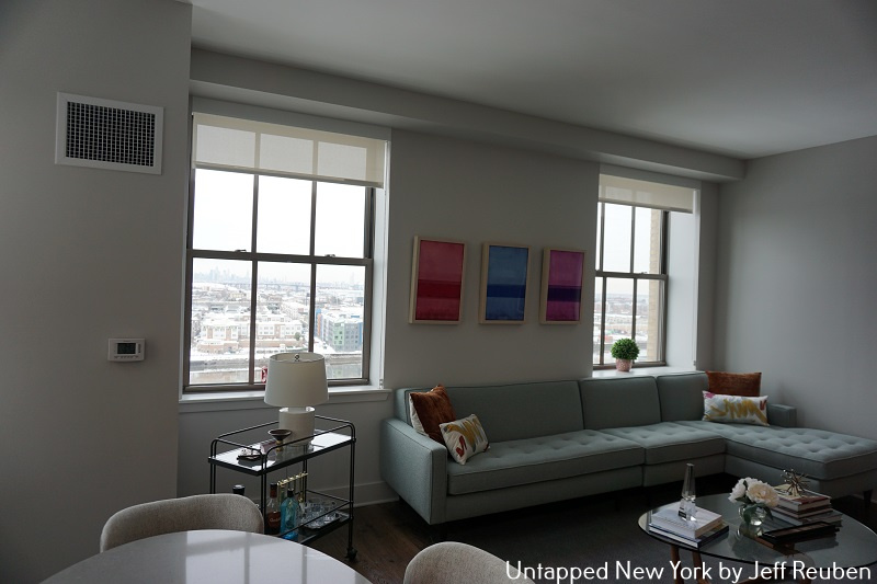 Furnished sample apartment in Walker House