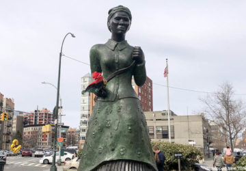 Harriet Tubman Swing Low sculpture in Harlem